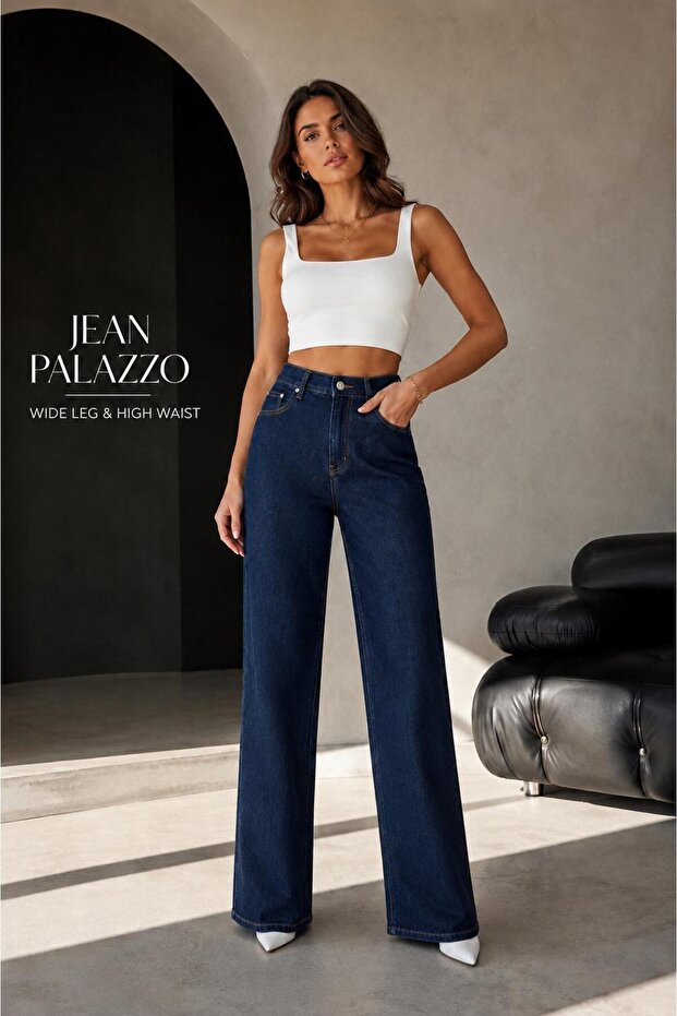 Laci̇vertwide Leg Jean Pants