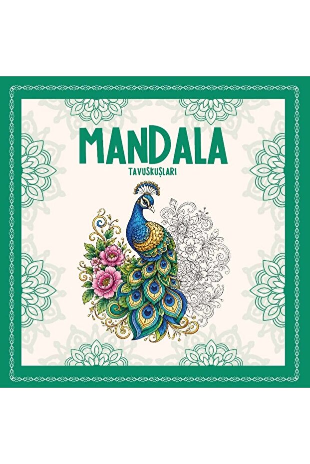 Mandala Cities - Stress Relief Coloring Book for Peacocks