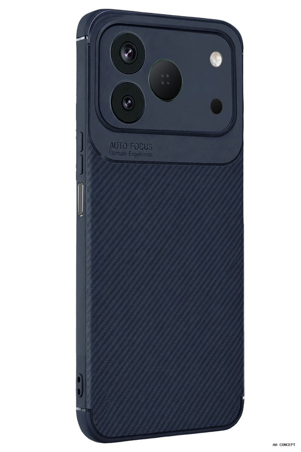 Concepta Tecno Spark 50 4g Auto Focus Carbon Cover (132235) - Navy Blue