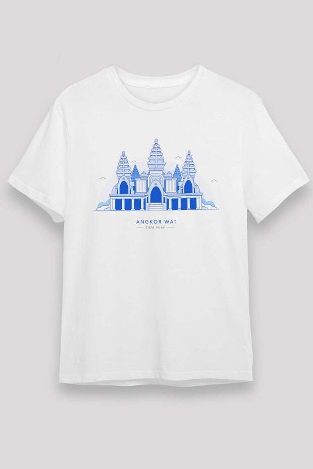 Angkor Wat White Unisex T-Shirt T-Shirt