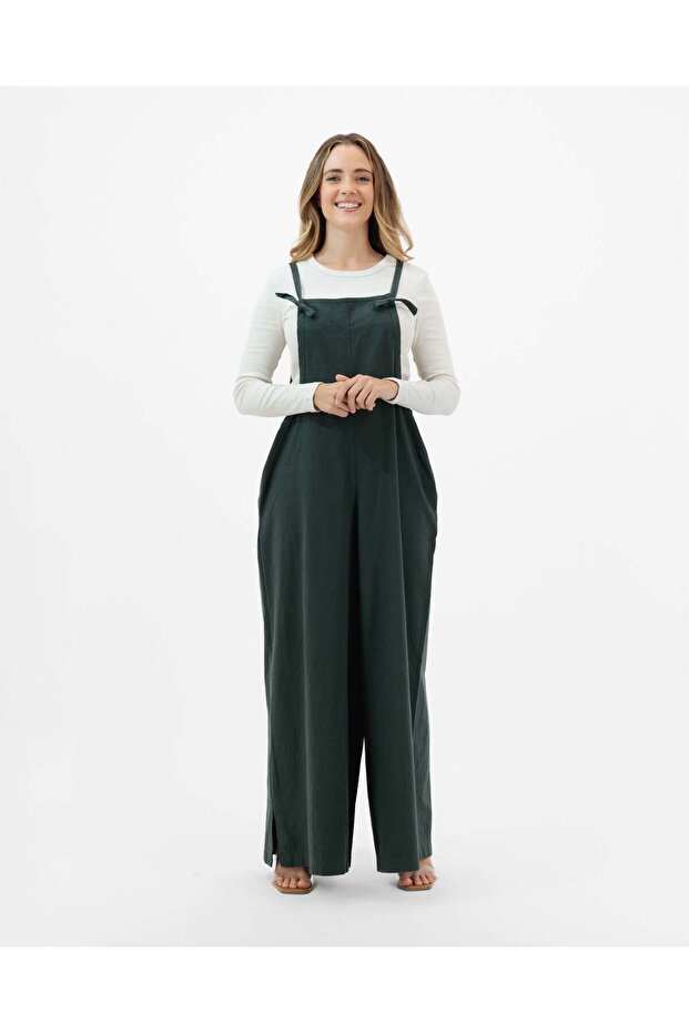 Laelia - Relaxed Linen Wide-Leg Jumpsuit