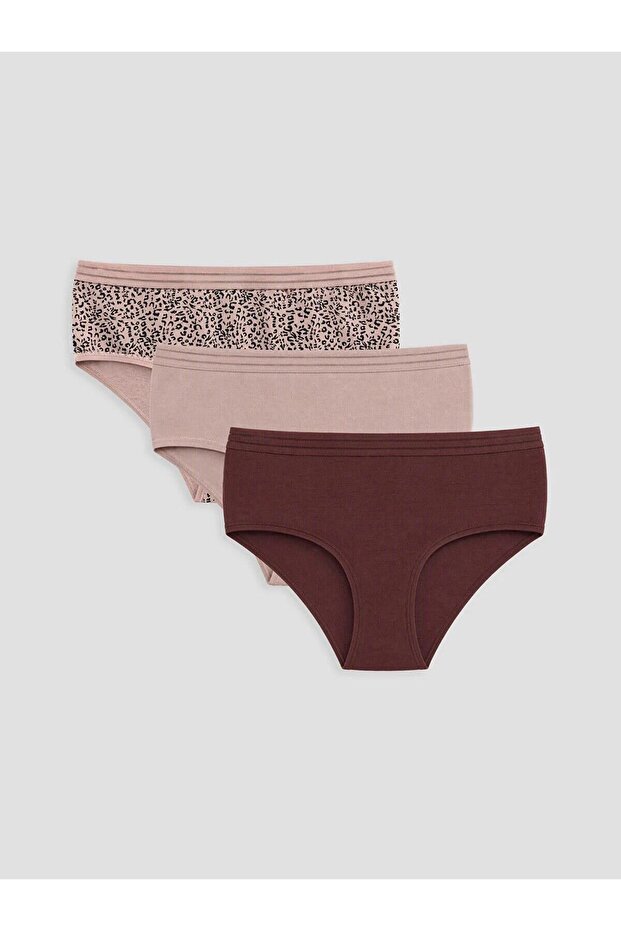 Leopard Patterned Hipster Panties (W6)