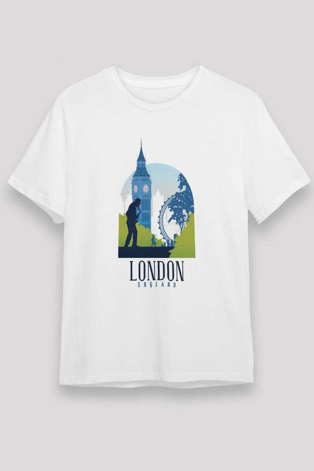 Big Ben White Unisex T-Shirt T-Shirt