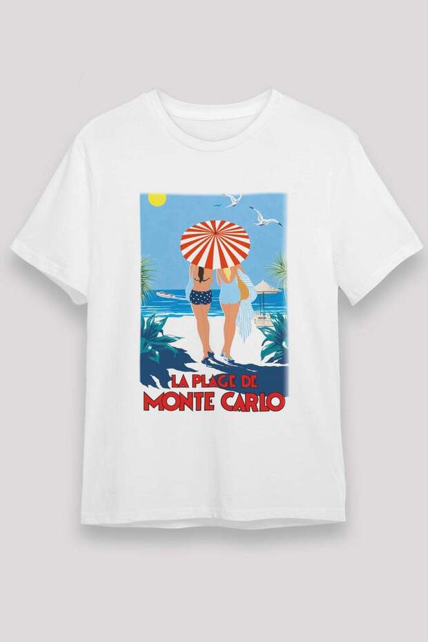 Monte Carlo White Unisex T-Shirt T-Shirt