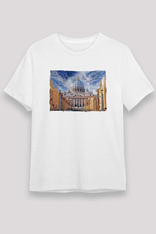 St. Peter's Basilica White Unisex T-Shirt T-Shirt