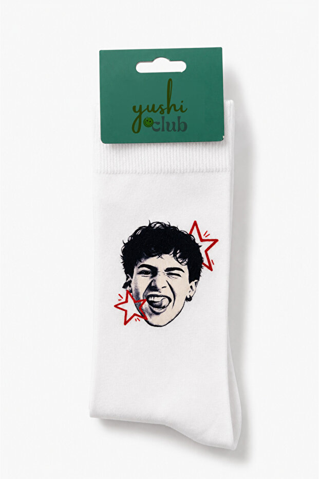 Crush Efe White Unisex Socks