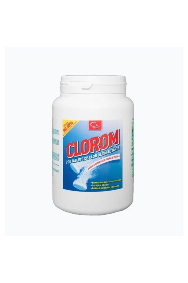 Clorom - comprimate Cloramina, 1,5g clor activ/comprimate efervescente, 200 comprimate/flacon