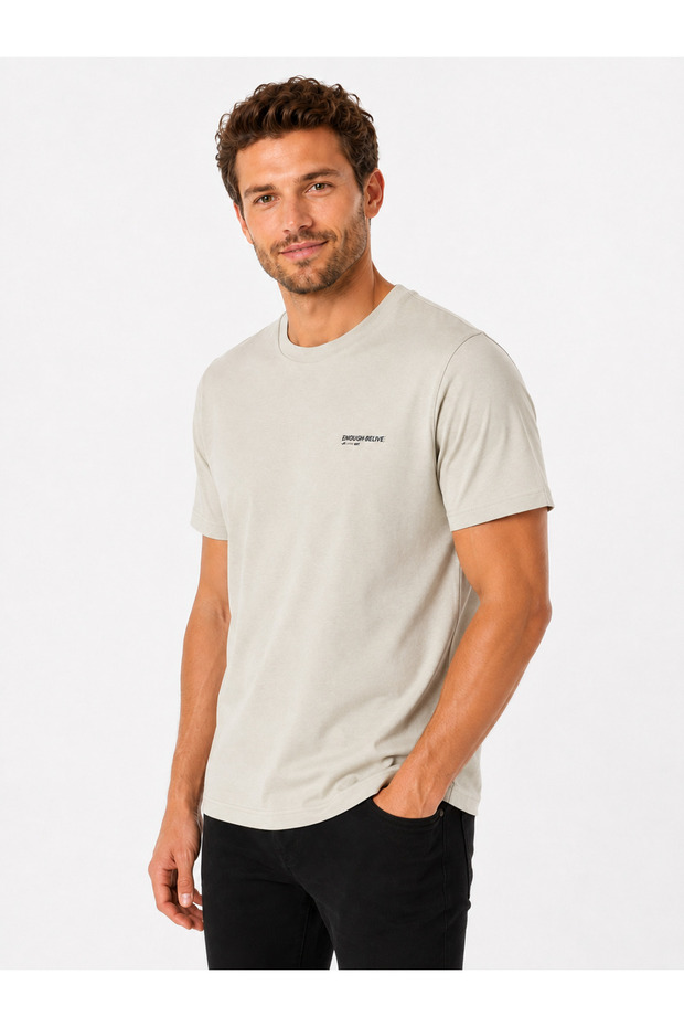 Men's 100% Cotton Daily Basic T-Shirt-7172