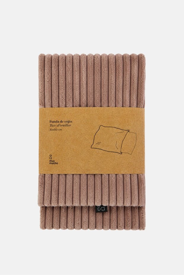 Rectangle Textured Cushion Cover, Mauve