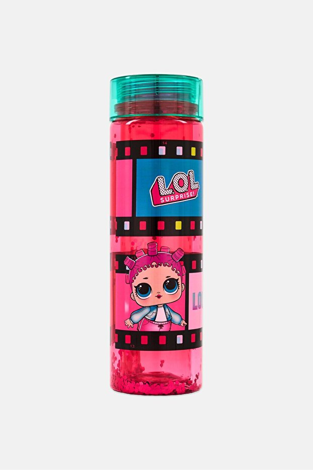 Kids Girl Graphic Print Water Bottle 750 ml, Multicolor
