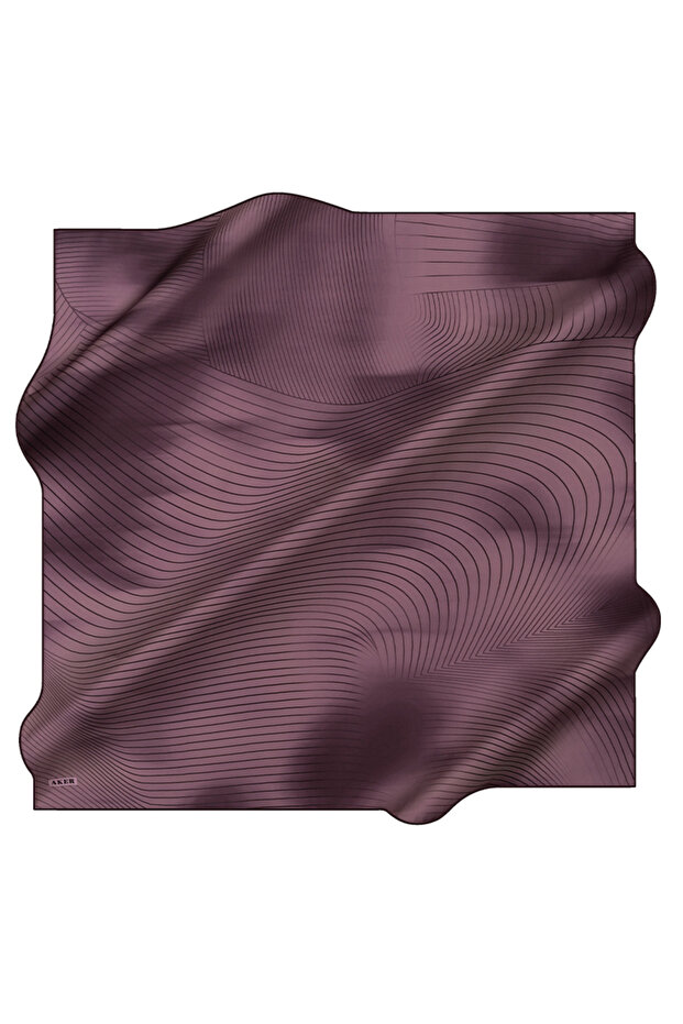 Purple 90X90 Silk Twill Scarf