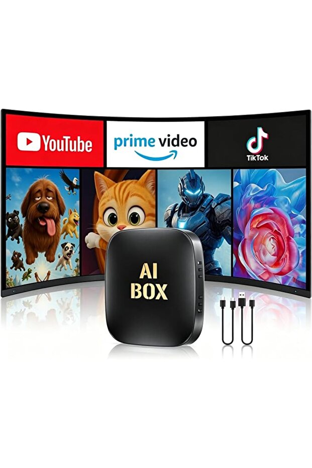 جهاز CarPlay Ai Box Pro 5 في 1، ذاكرة وصول عشوائي 4 جيجابايت + ذاكرة تخزين 32 جيجابايت، نظام تحديد المواقع العالمي (GPS) مدمج، يدعم CarPlay اللاسلكي/أندرويد اللاسلكي