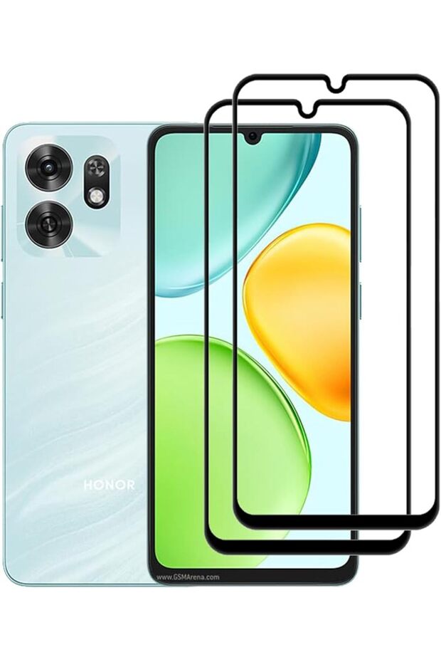 واقي شاشة زجاجي مقوى لهاتف Honor X6d 5G، تغطية كاملة عالية الدقة مضاد للخدوش وخالٍ من الفقاعات
