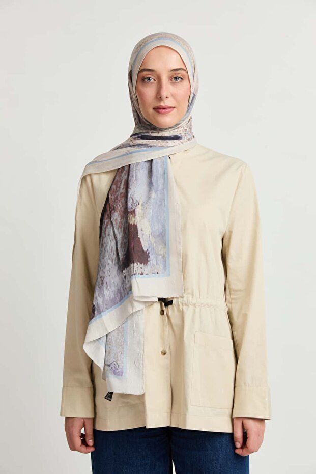 Delta Pattern Liva Modal Shawl