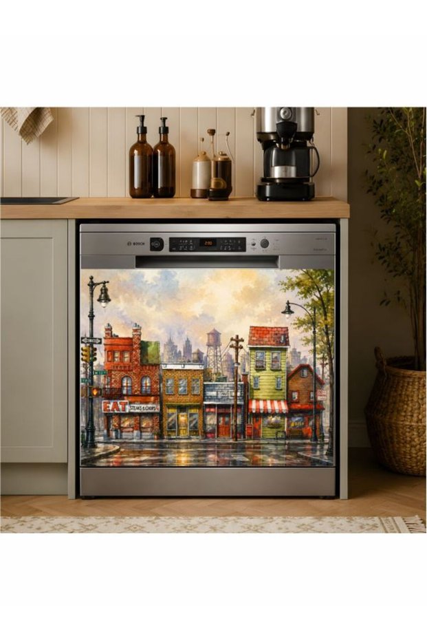 Dishwasher Sticker 70X70 cm Street Model 28