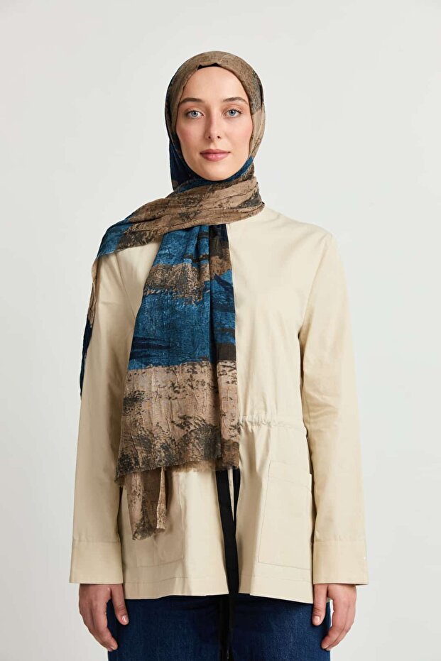 Brush Pattern Aya Kraş Shawl