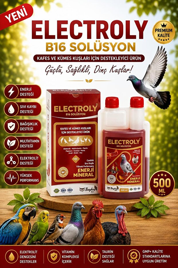 ELECTROLY B16 SOLÜSYON – 500 ML