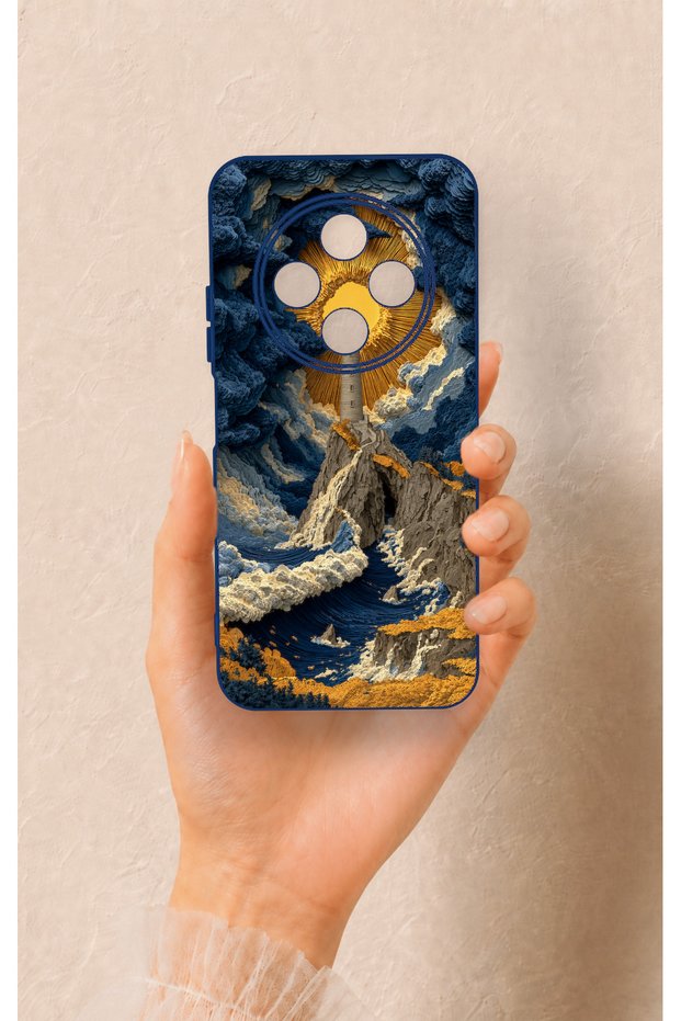 Tecno Spark 30C Compatible Lighthouse Patterned Silicone Case