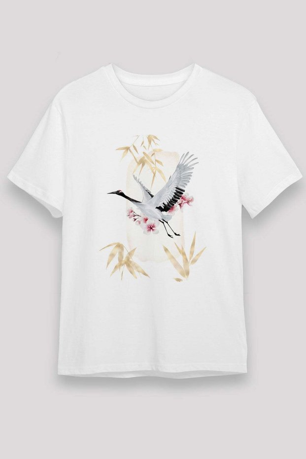 Bird White Unisex T-Shirt T-Shirt