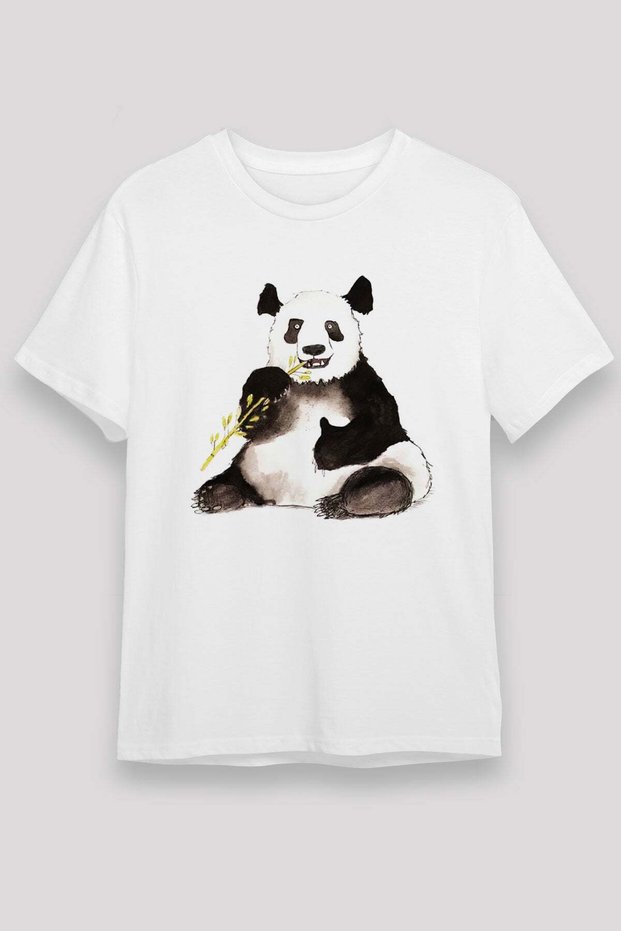 Panda White Unisex T-Shirt T-Shirt