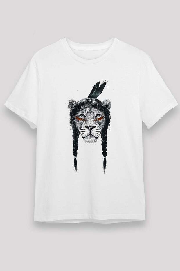 Lion White Unisex T-Shirt T-Shirt