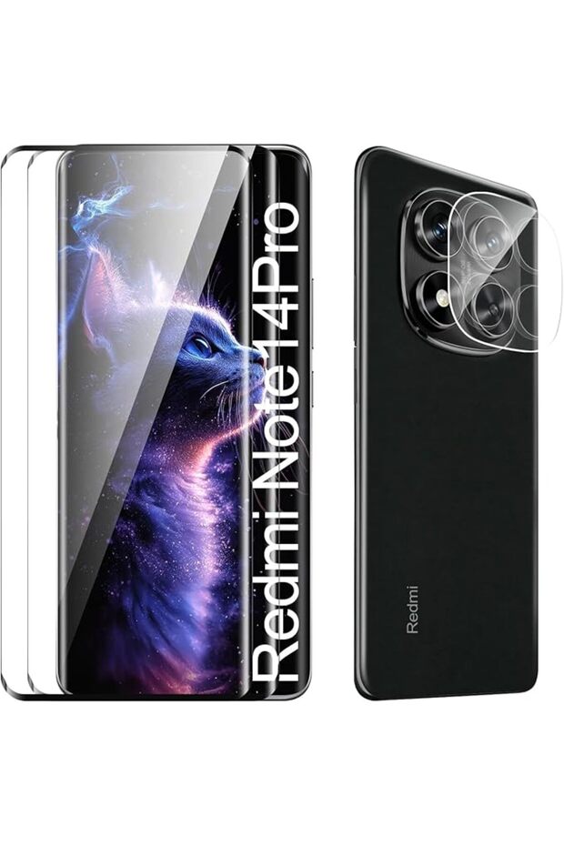 Screen Protector for Xiaomi Redmi Note 14 Pro 5G, Tempered Glass Protective Film, Scratch Resistance