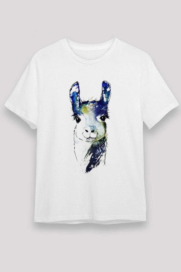 Lama White Unisex T-Shirt T-Shirt