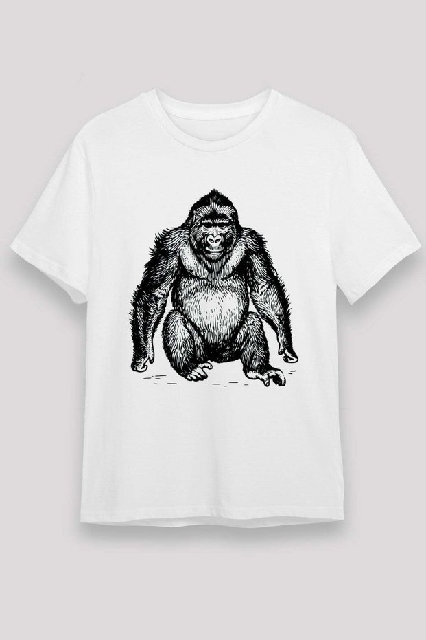 Gorilla White Unisex T-Shirt T-Shirt