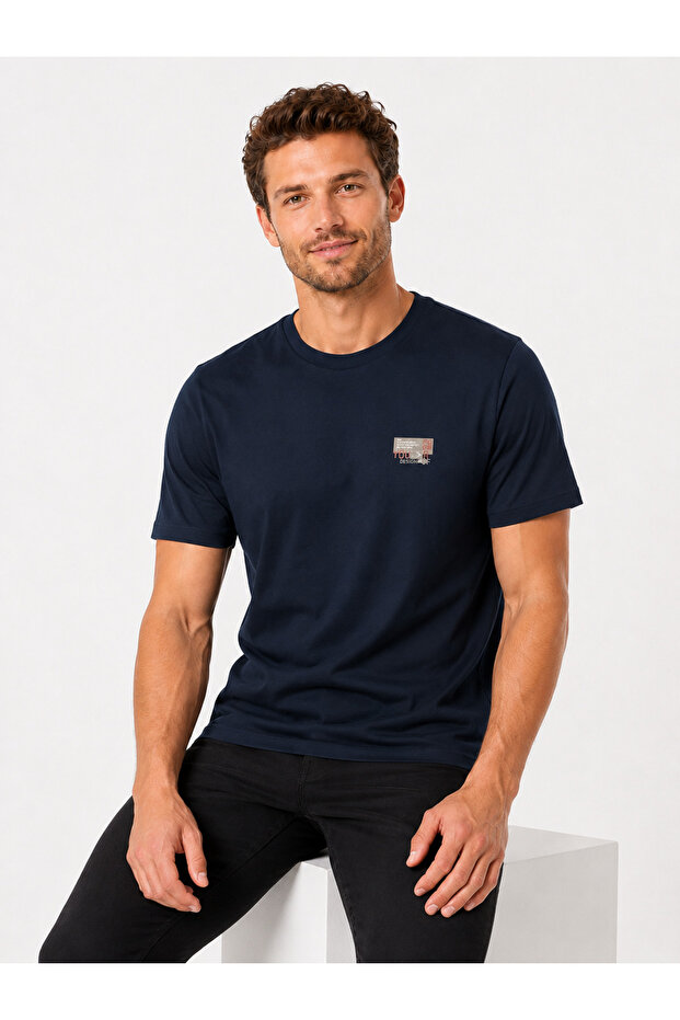 Men's 100% Cotton Daily Basic T-Shirt-7173