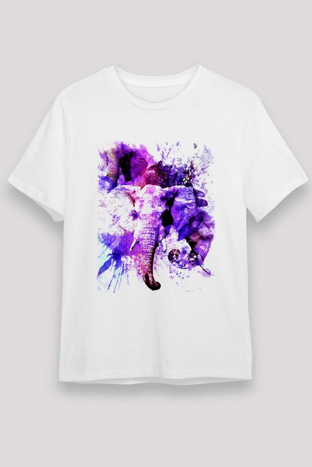 Elephant White Unisex T-Shirt T-Shirt