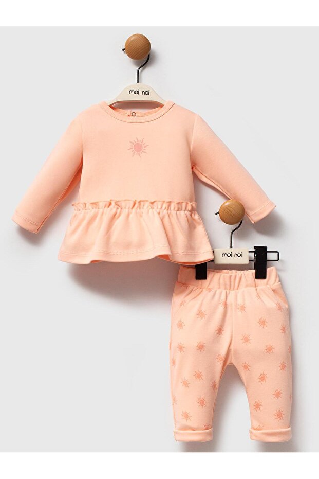2-Piece Printed 3-12 Month Set - Powder