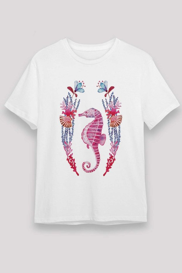Sea Creatures White Unisex T-Shirt T-Shirt