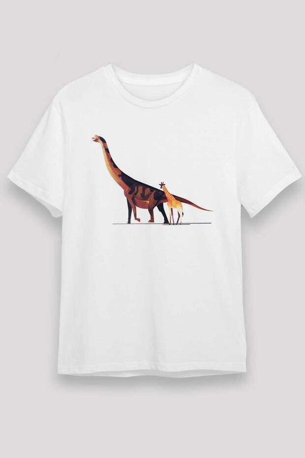 Dinosaur White Unisex T-Shirt T-Shirt