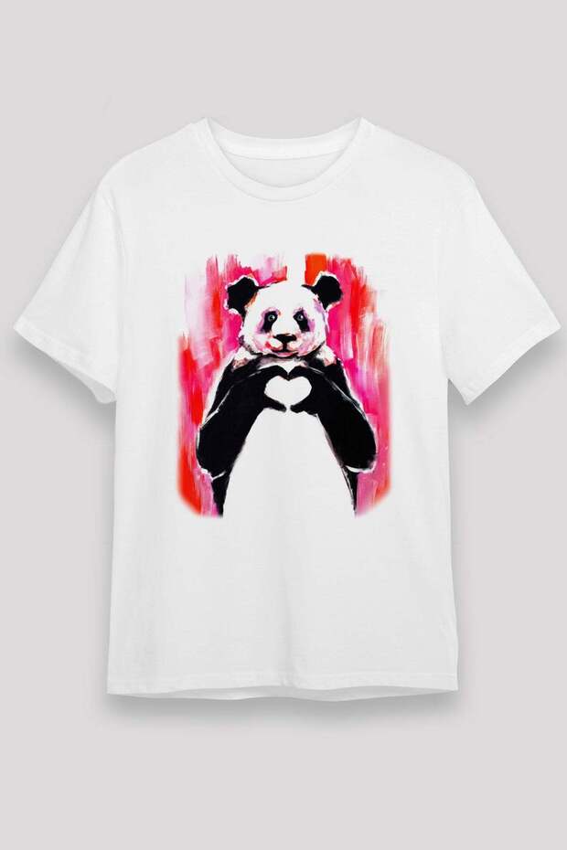 Panda White Unisex T-Shirt T-Shirt