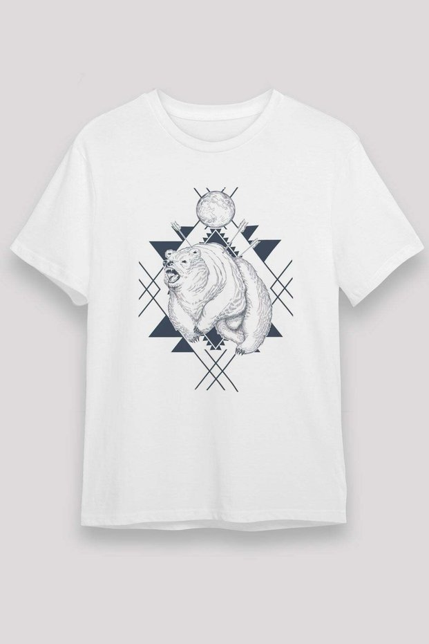 Bear White Unisex T-Shirt T-Shirt