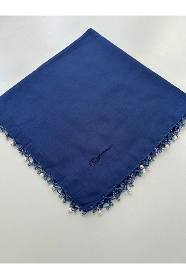 Handmade Pearl and Sand Bead Embroidered Handcrafted Writing Cloth Yemeni 100X100 cm
