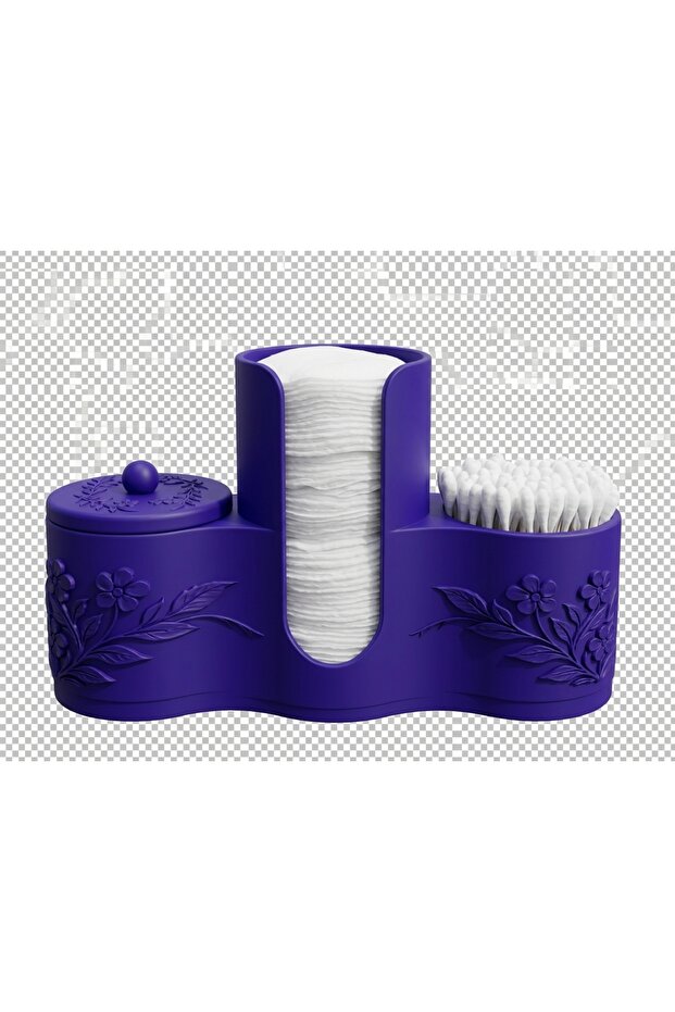 Cotton Pad and Swab Organizer Bathroom Cosmetic Organizer Storage Box