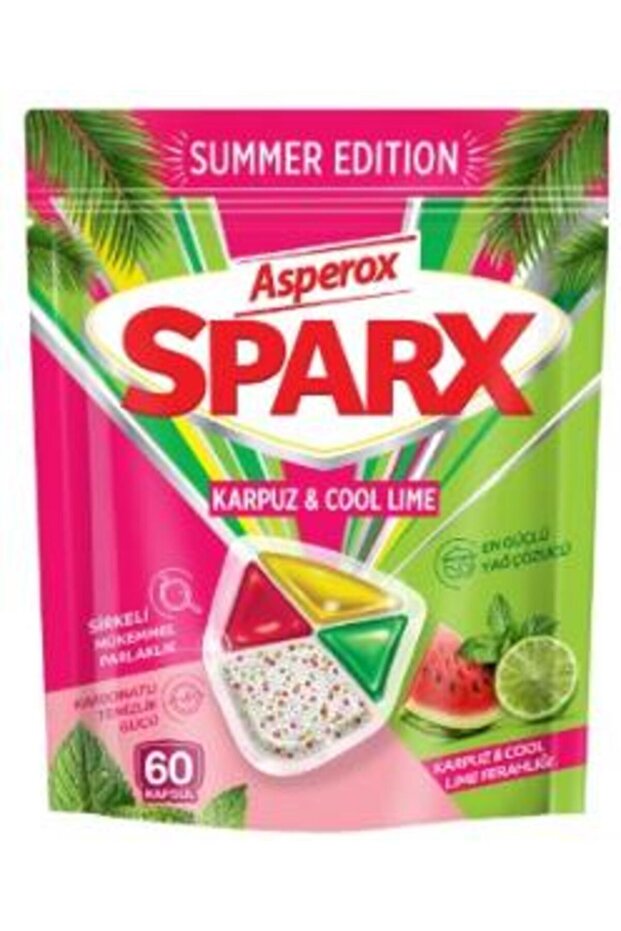 Sparx Dishwasher Capsule 60-Pack Summer Edition Watermelon & Cool Lime Scented