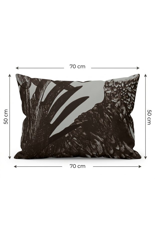Beşiktaş Licensed Pillowcase with Eagle Figure, 2 Pieces