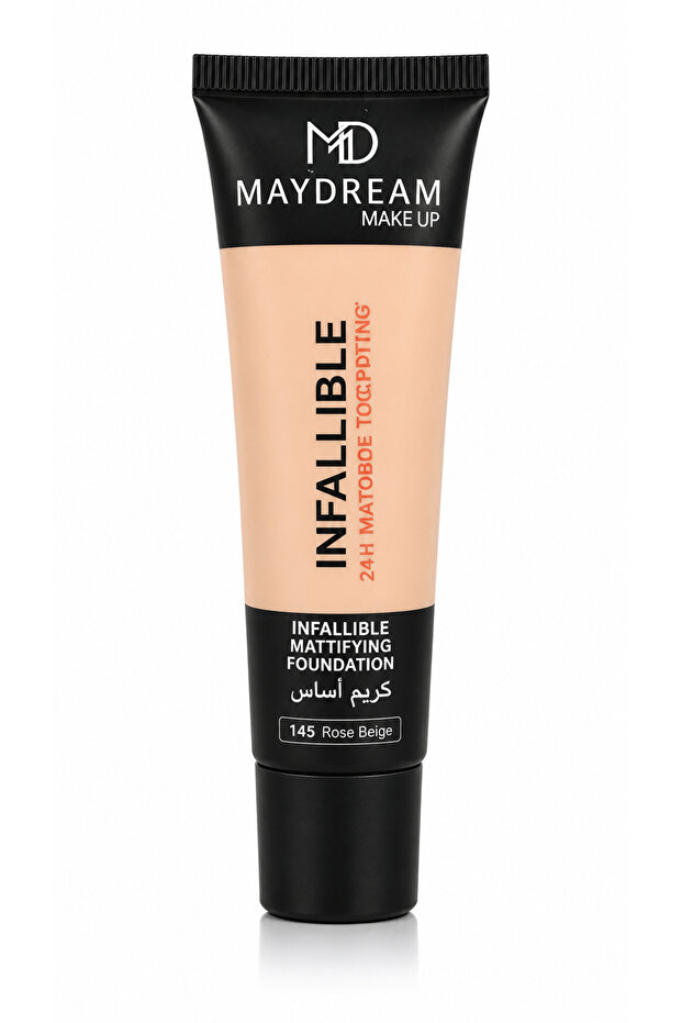 كريم أساس Infallible Mattifying Foundation بدرجة 145 Rose Beige،