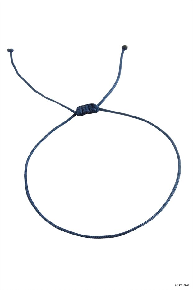 Ilkestor Macrame Cord (223610) Bracelet Navy Blue