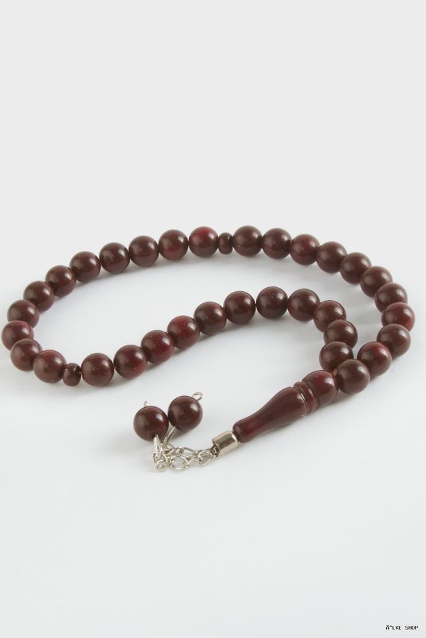 Ilkestor Colorful Plastic Prayer Beads 9 (155853) mm Brown