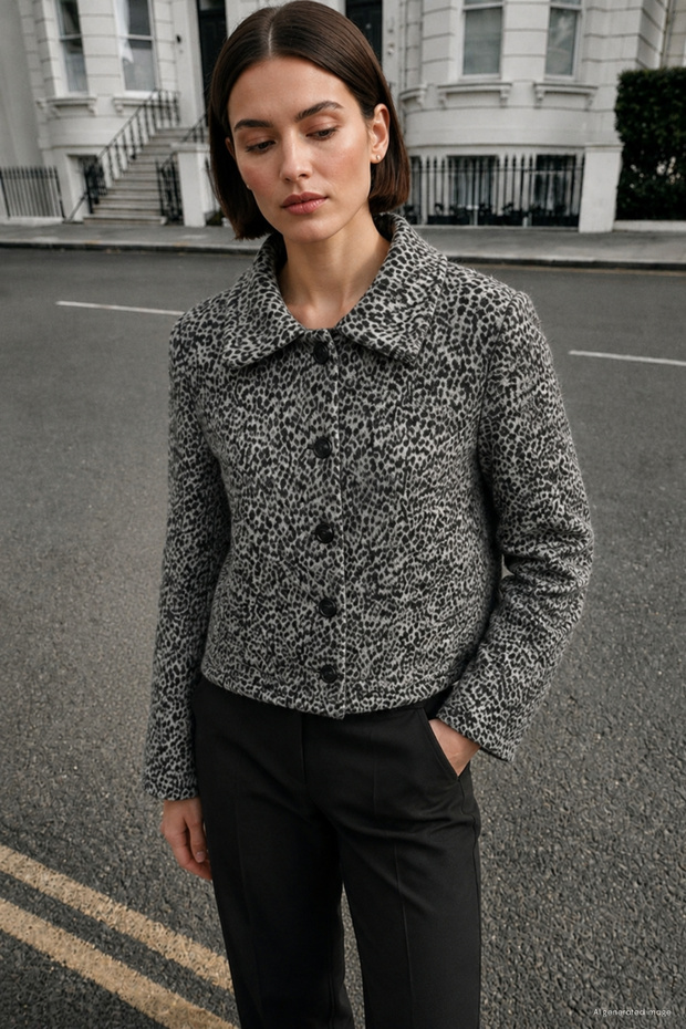 Leopard Pattern Plush Jacket