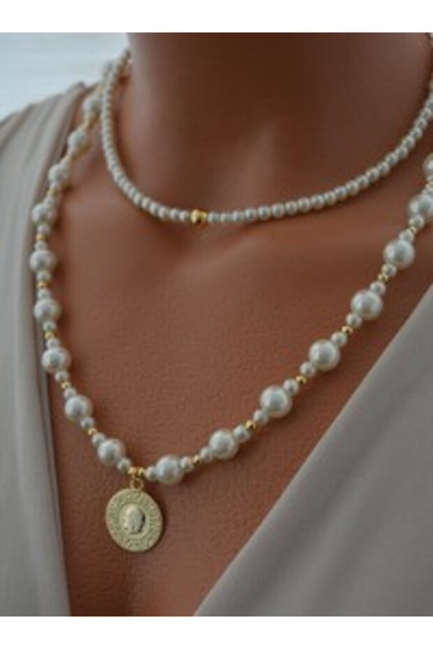 Necklace - Gold Color -