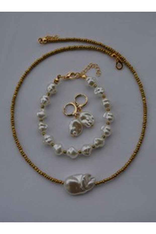 Jewelry set - gold color -