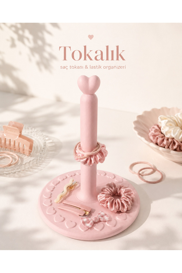 Hair Clip and Rubber Band Organizer – Hairpin Organizer Stand, Jewelry Tray, Desktop Organizer