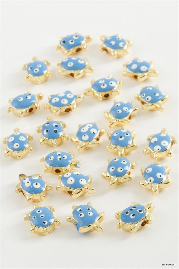 CONCEPTA Turtle Enamel Bracelet and Necklace Pendant Horse 1 (163330) Piece, Blue