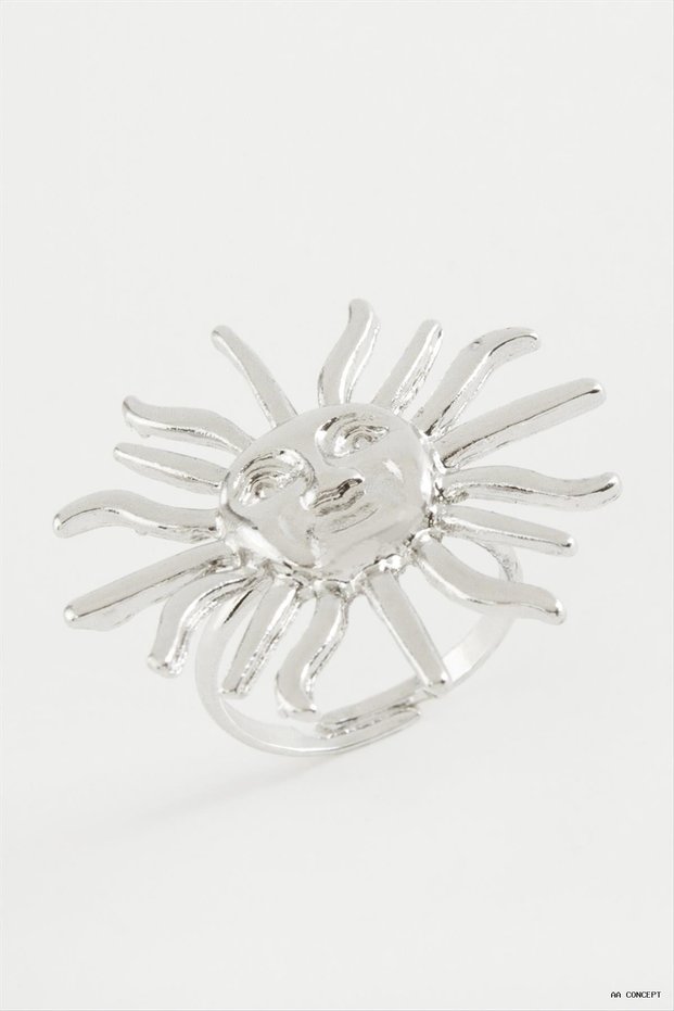 CONCEPTA Sun Metal Ring (162532) Silver Color