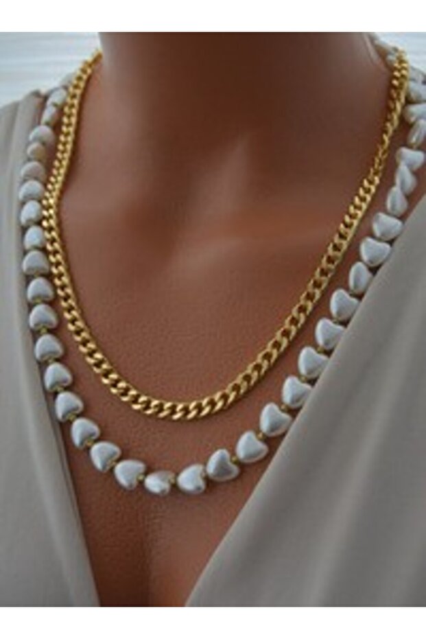 Necklace - Gold Color -
