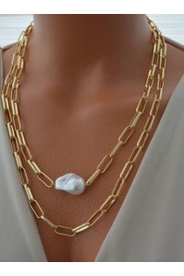 Necklace - Gold Color -